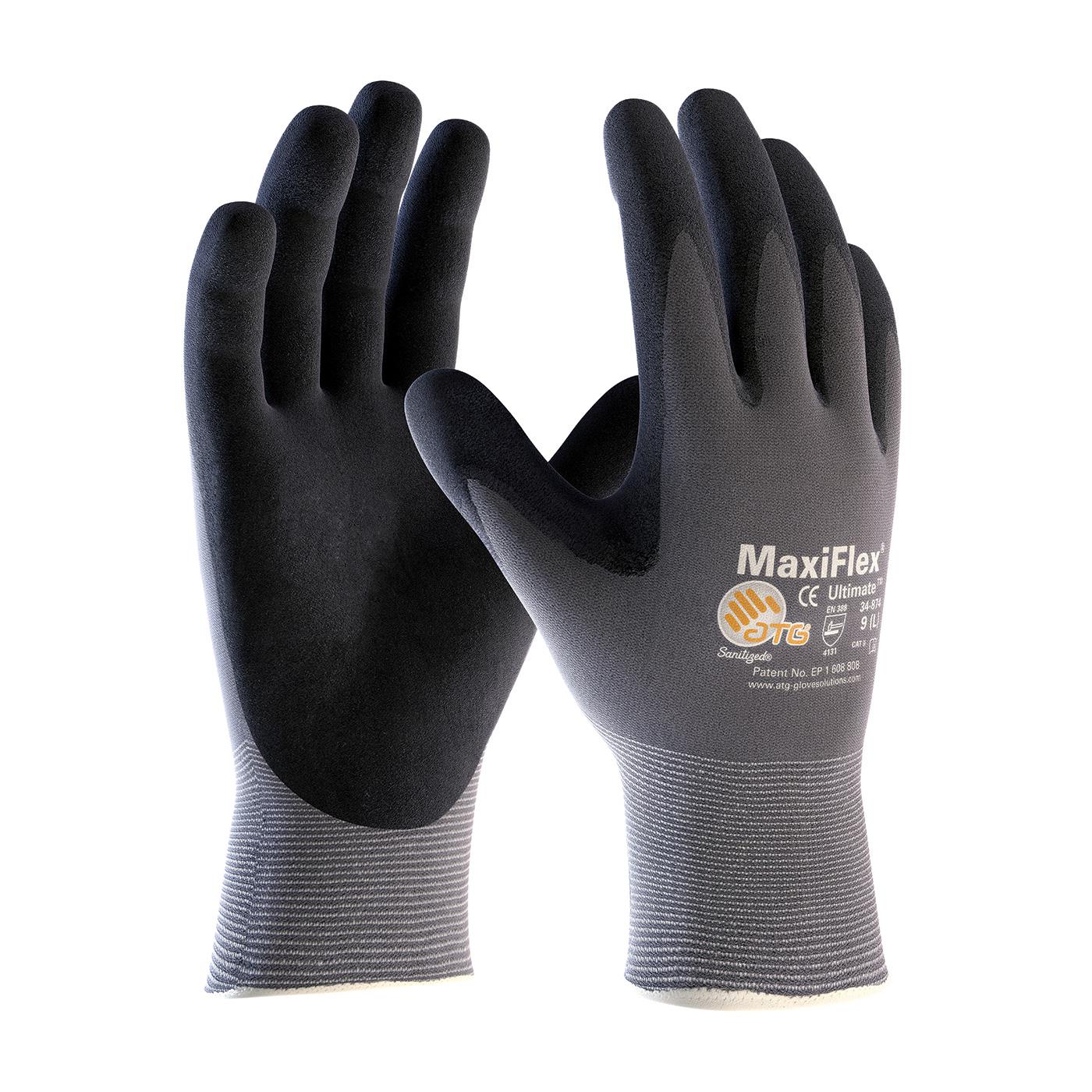 MAXIFLEX ULTIMATE MICROFOAM NITRILE PALM - Tagged Gloves